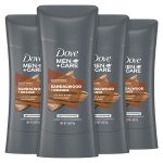 DOVE MEN + CARE Antiperspirant Deodorant Natural Inspired Sandalwood + Orange Antiperspirant for Men, 2.6 Ounce (Pack of 4)